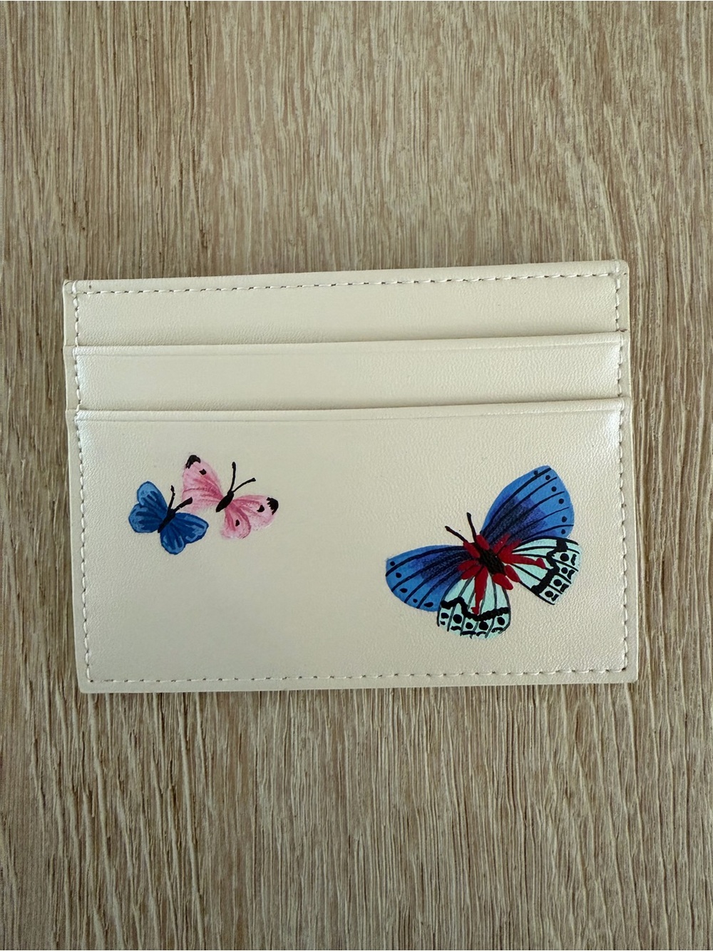 Alepel Butterfly Cream Card Holder